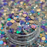 Royal Coast Chunky Glitter Mix- Gold and Purple Glitter